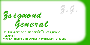 zsigmond general business card